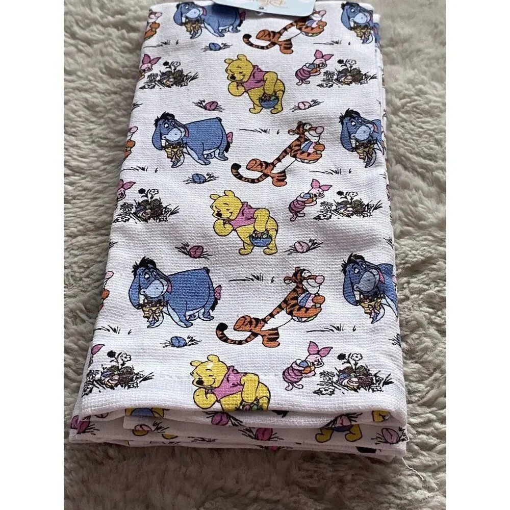 2 Pack Disney Winnie the Pooh & Friends Easter Kitchen Towels 16‎ X 26” NEW